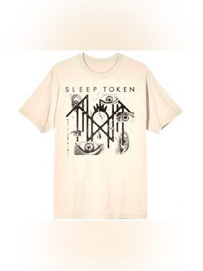 Sleep Token Cream Graphic Band Tee